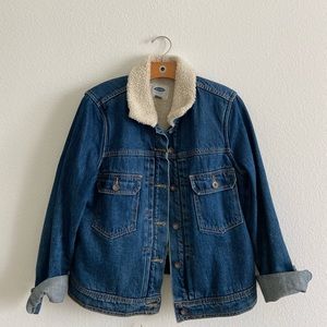 Old Navy Denim Sherpa Jacket